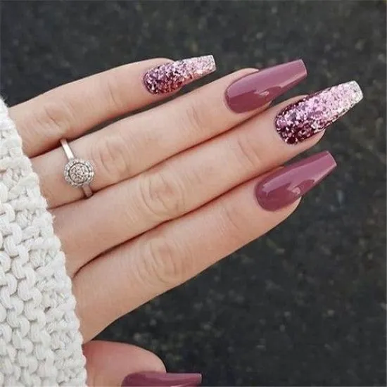 Glitter Pinterest Nails